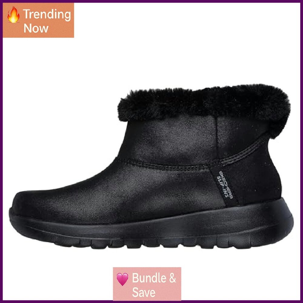 Hands-Free Slip-In Boots with Memory Foam, Vegan … - image 6
